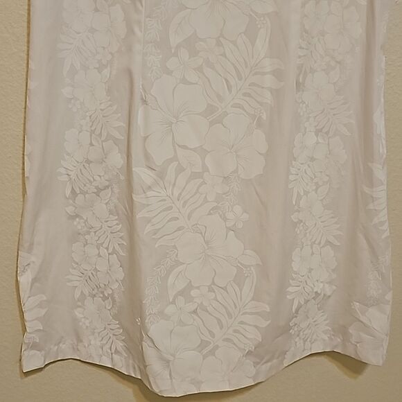 Hilo Hattie - The Hawaiian Original white embossed dress size M - Picture 3 of 10